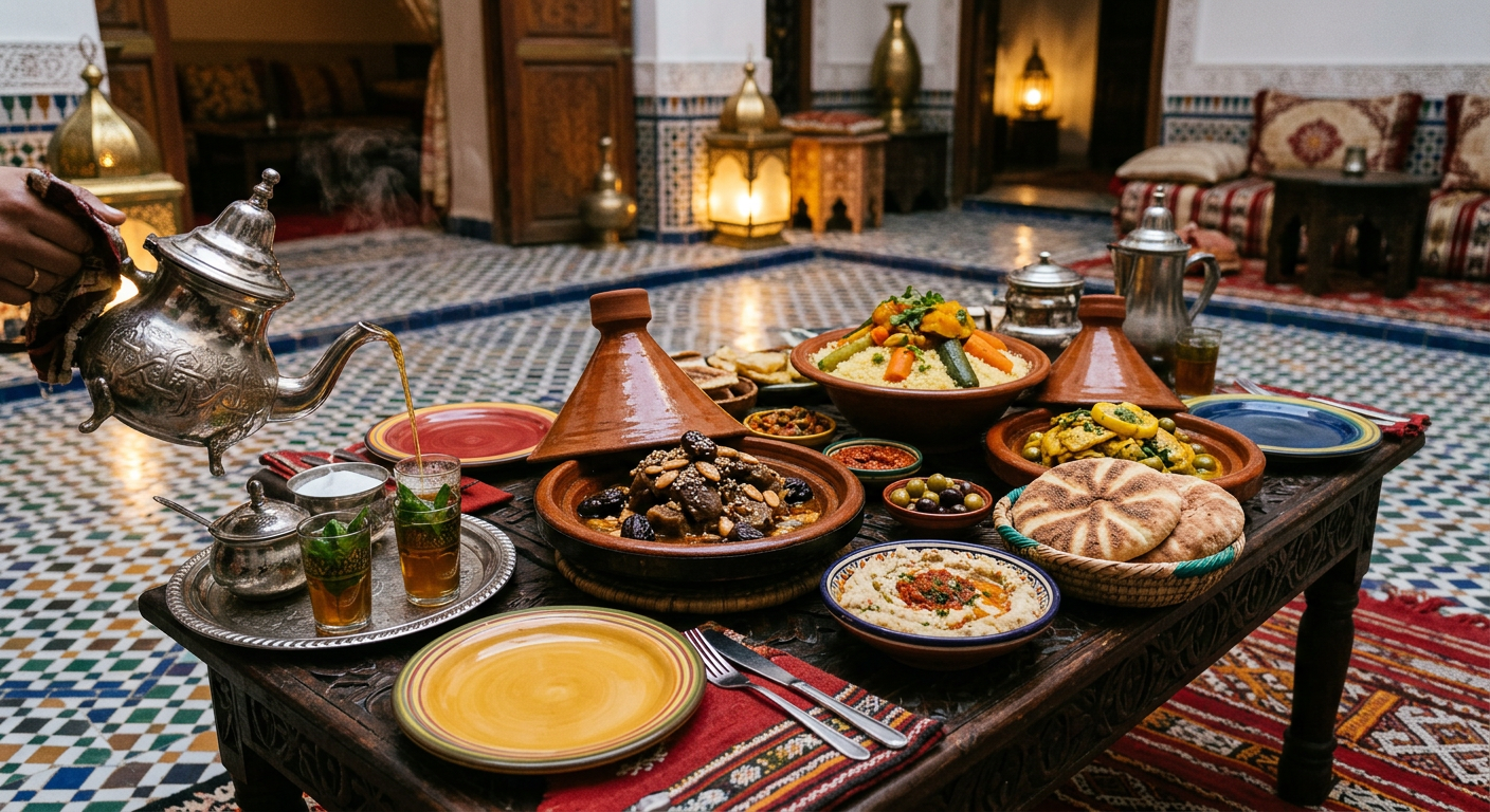 Moroccan cuisine & tea ceremony