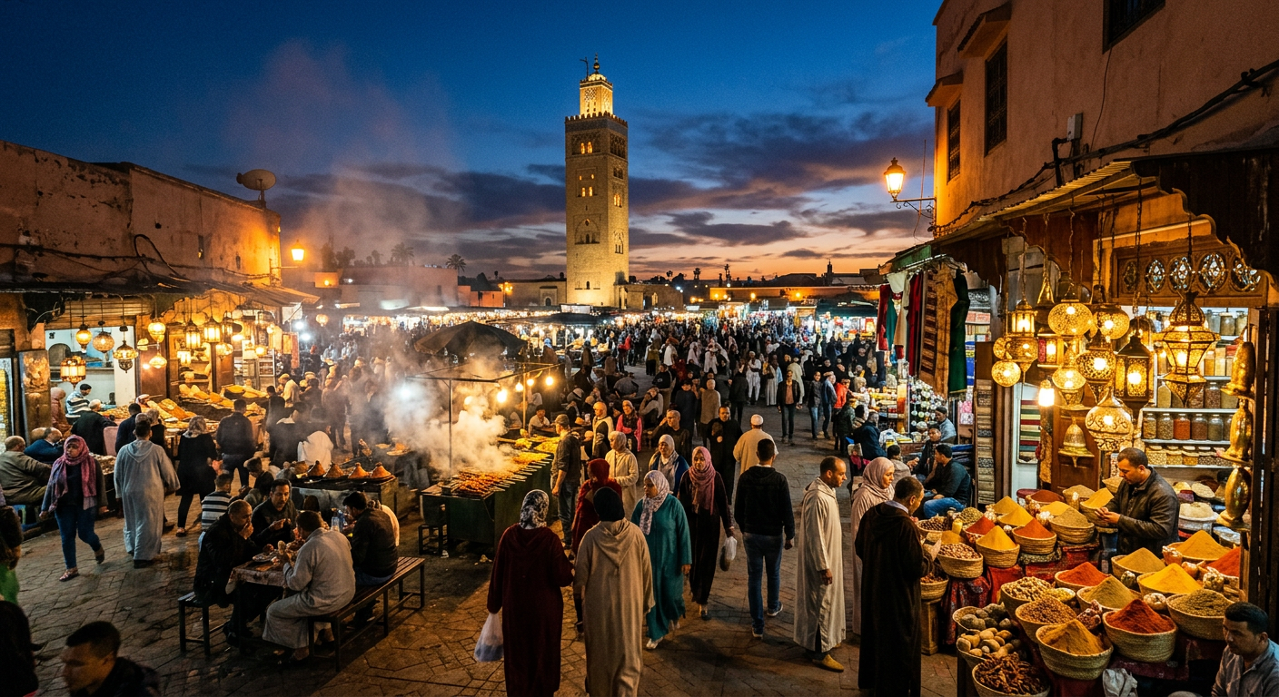The souks of Marrakech
